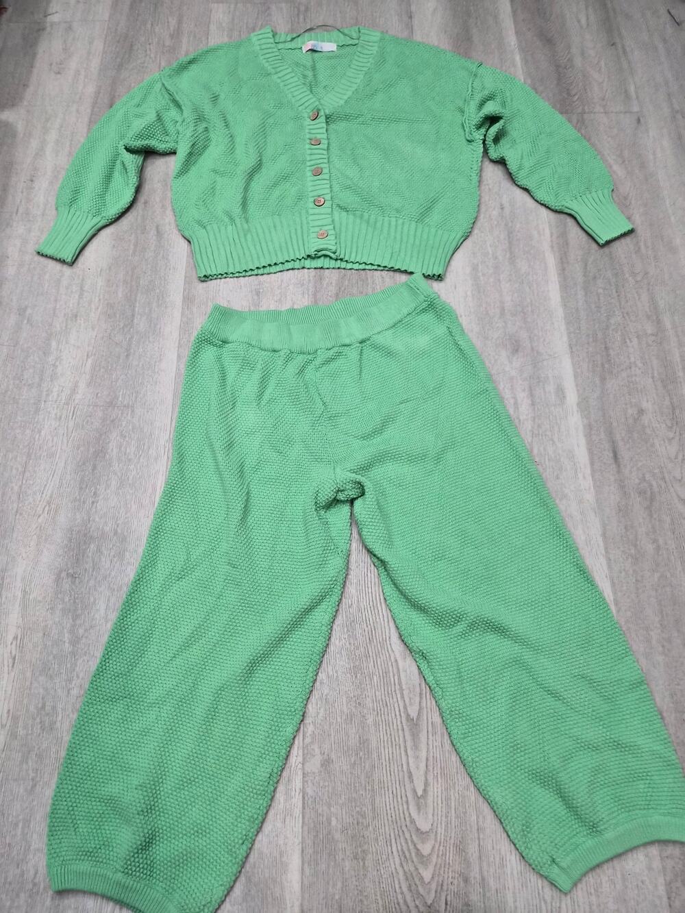 Free People Knit Cardigan + Pants Set Size XL